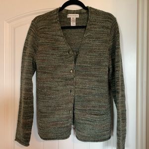 Green mossy cardigan